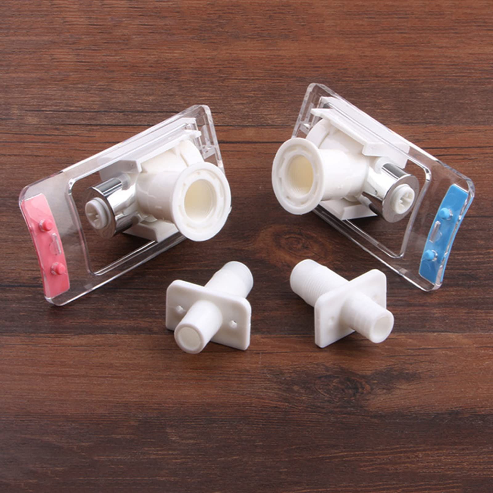 2 Pieces Water Dispenser Replacement Push Faucet with Two Water Valves and view 4