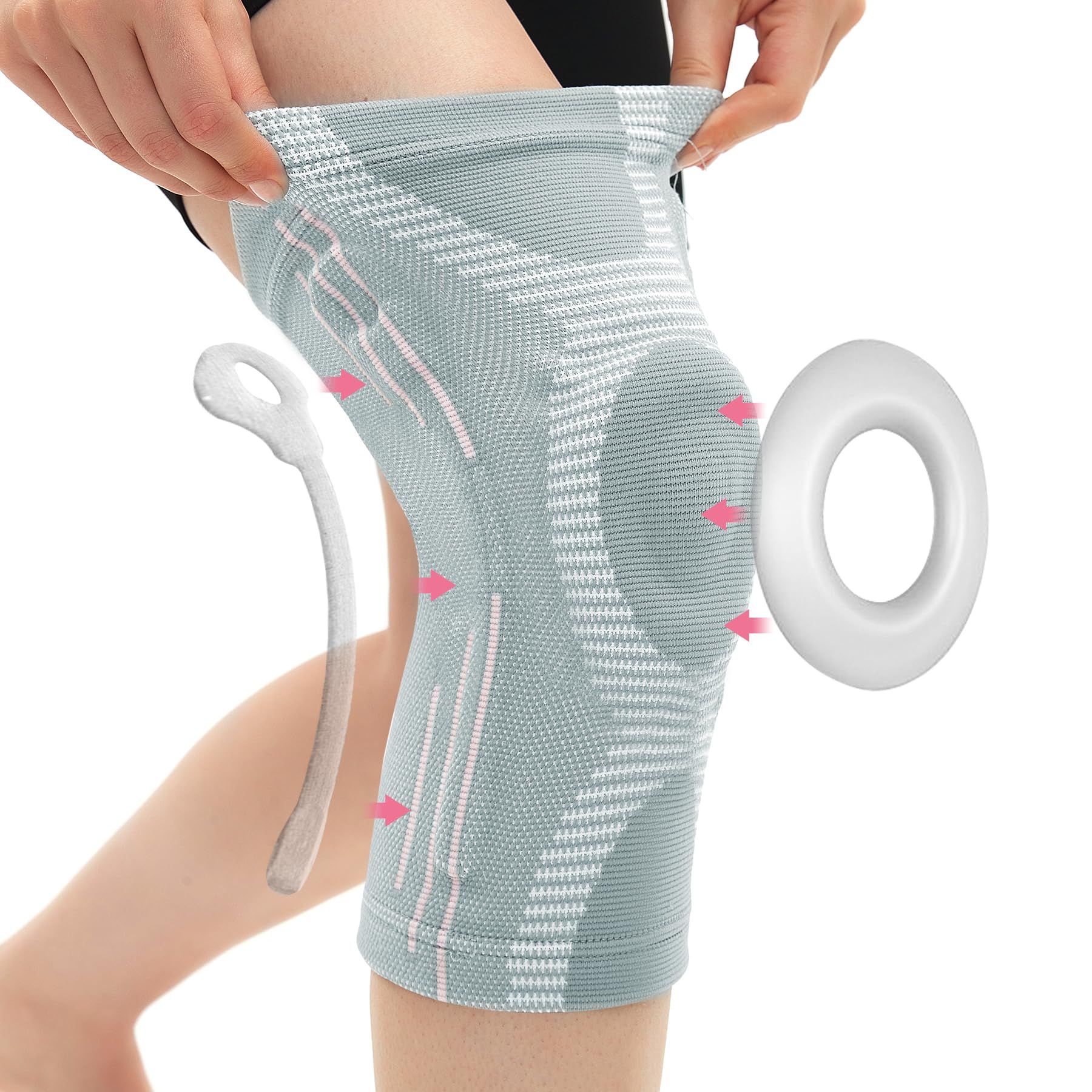 Knee Brace for Arthritis Pain and Support - Knee Support for Men Women Running