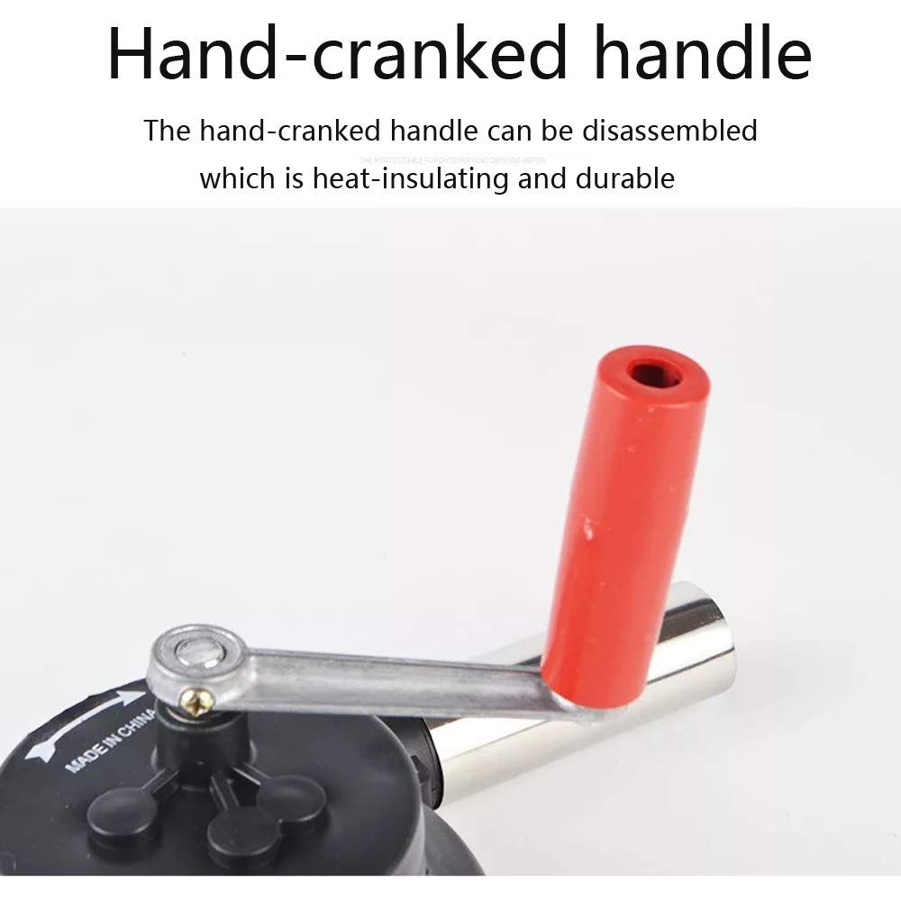 Outdoor Cooking BBQ Fan Air Blower，Hand Crank Blowers， Barbecue Fire Bellows view 3