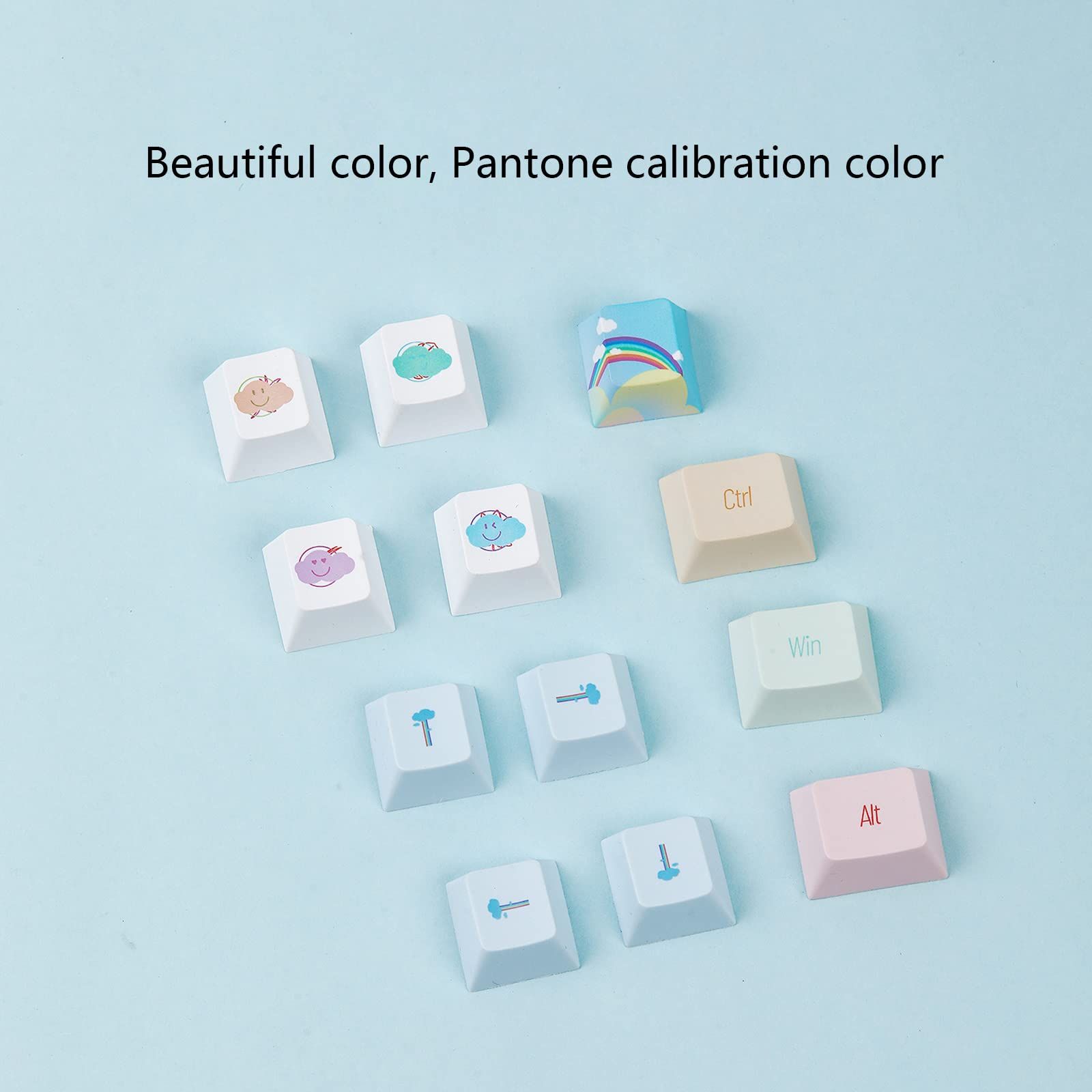 Unique 139 PBT Keycaps for Mechanical Gaming Keyboards Ergonomic Design PBT view 3