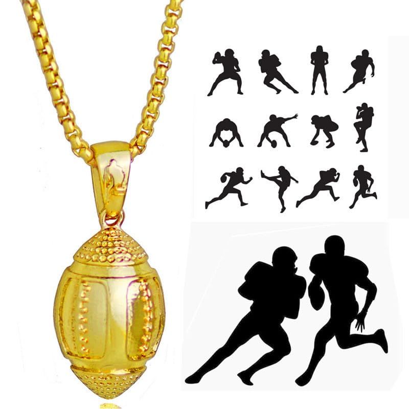 Basketball Football Soccer Pendant Necklace Necklace Sports Hiphop Necklace view 5