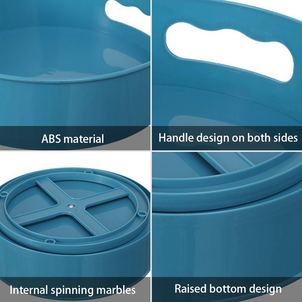 360 Degree Rotating Round Lazy Susans Makeup Organizer for Countertop Pantry view 3