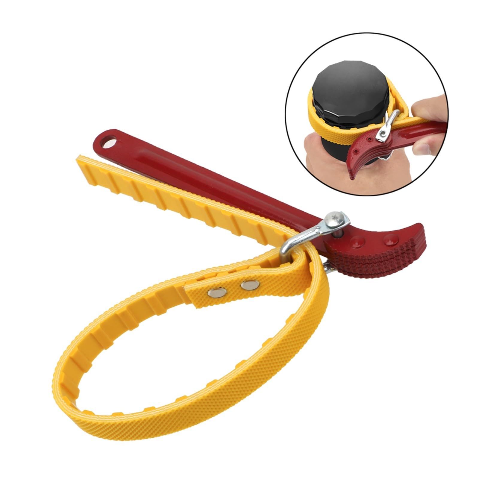 Oil Filter Wrench Adjustable Strap Opener Belt Wrench Oil Filter Chain Oil view 3