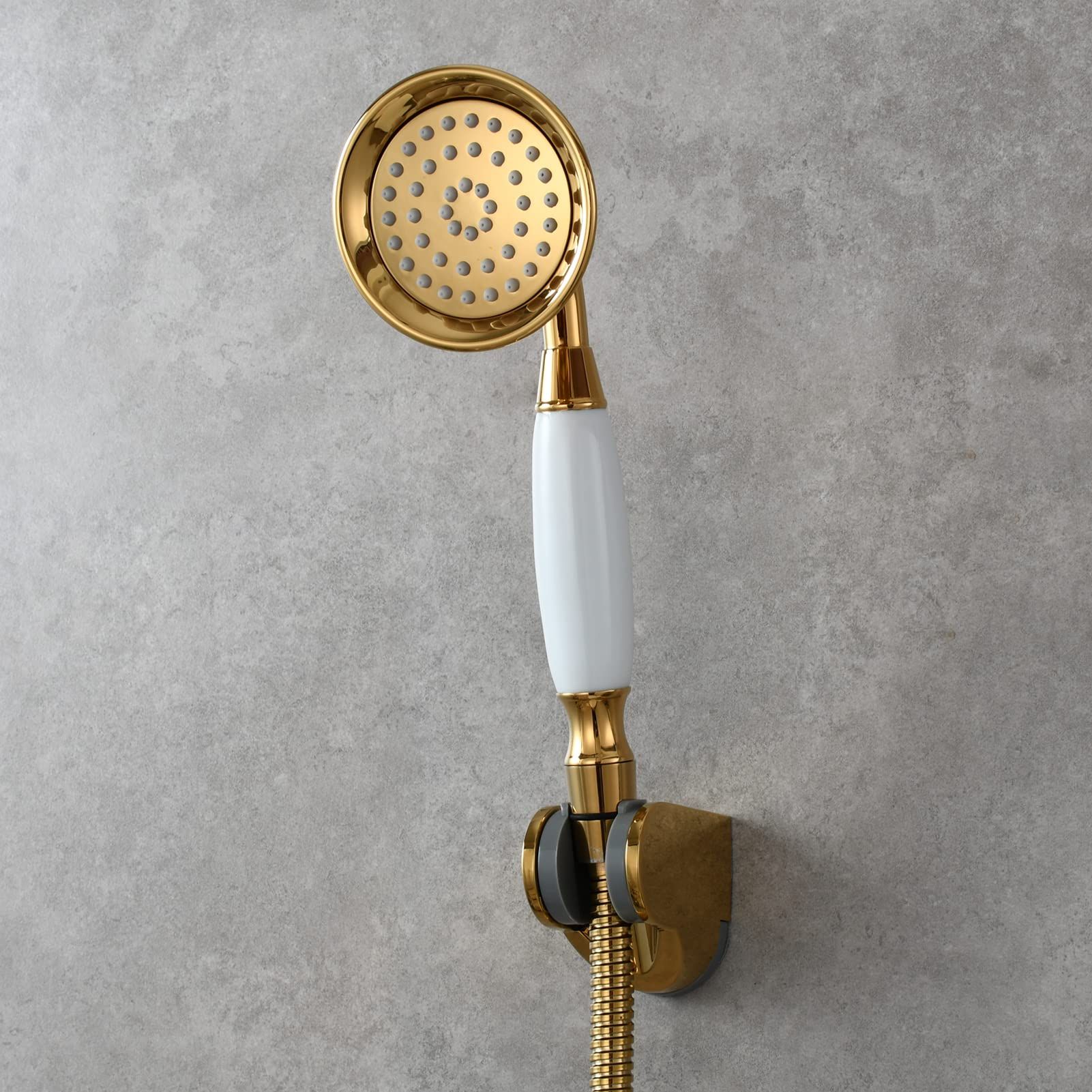 Handheld Showerhead High Pressure Brass Vintage Telephone Shower Head for Bathroom view 3