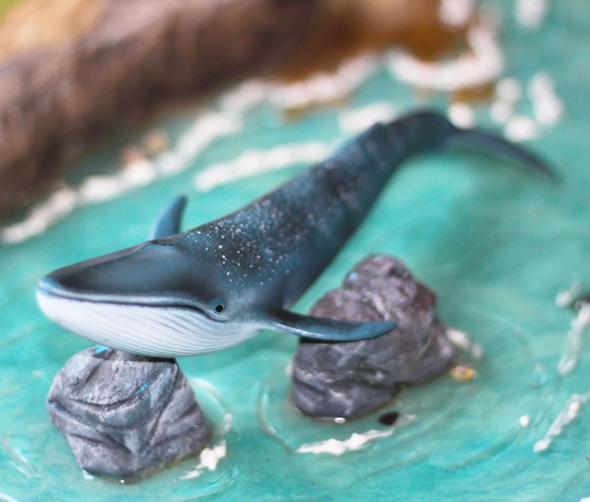 Blue Whale Toy for Kids, Realistic Shark Action Figure Toy, Ocean Blue Whale view 4