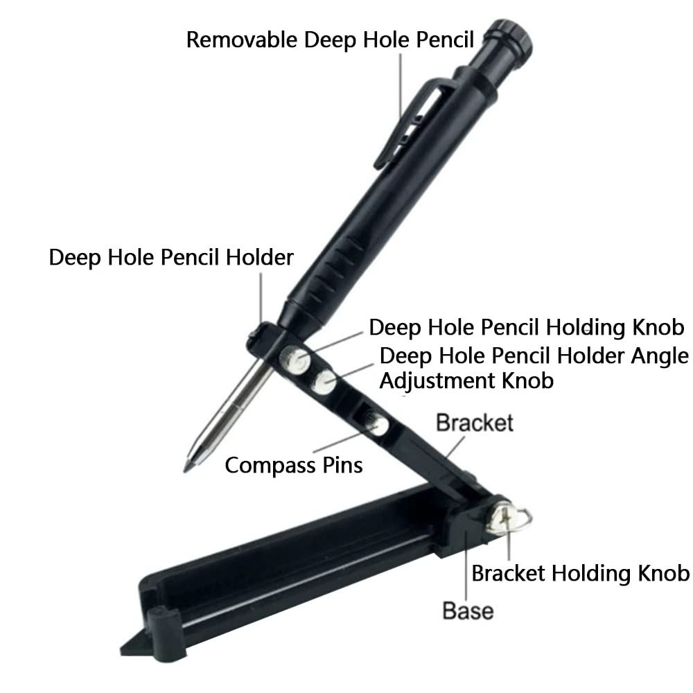 Multi-function Scribing Tool- Construction Pencil- Aluminum Alloy Scribe Tool view 5