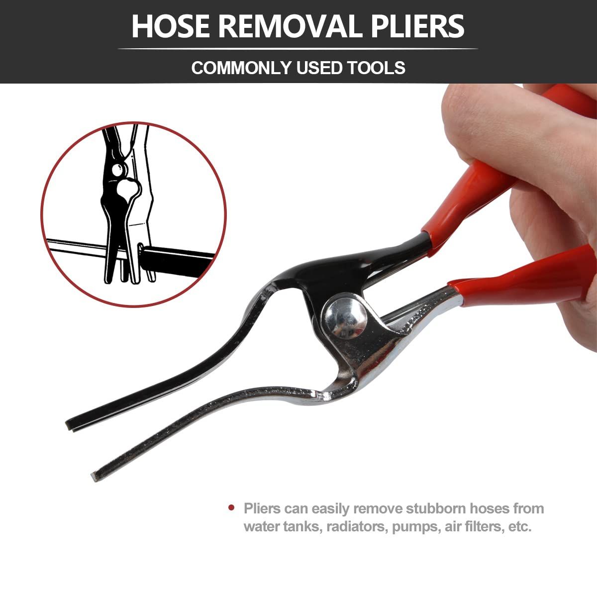 Hose Remover Pliers Automobile Vacuum Hose and Fuel Line Tube Hose Removal view 2