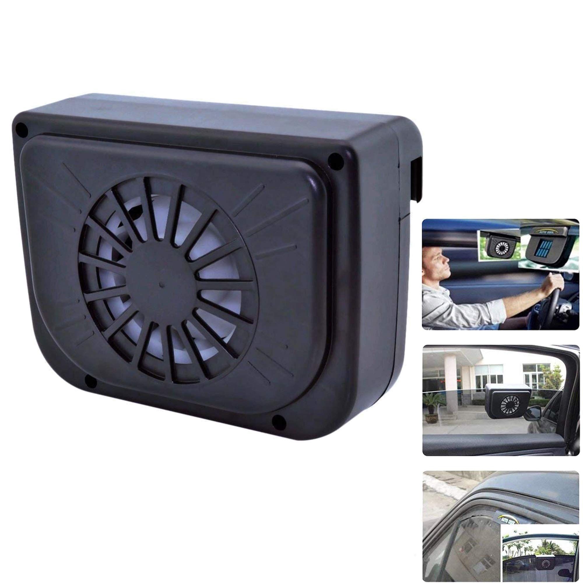 Solar Powered Car Ventilator Window Solar Exhaust Radiator Fan