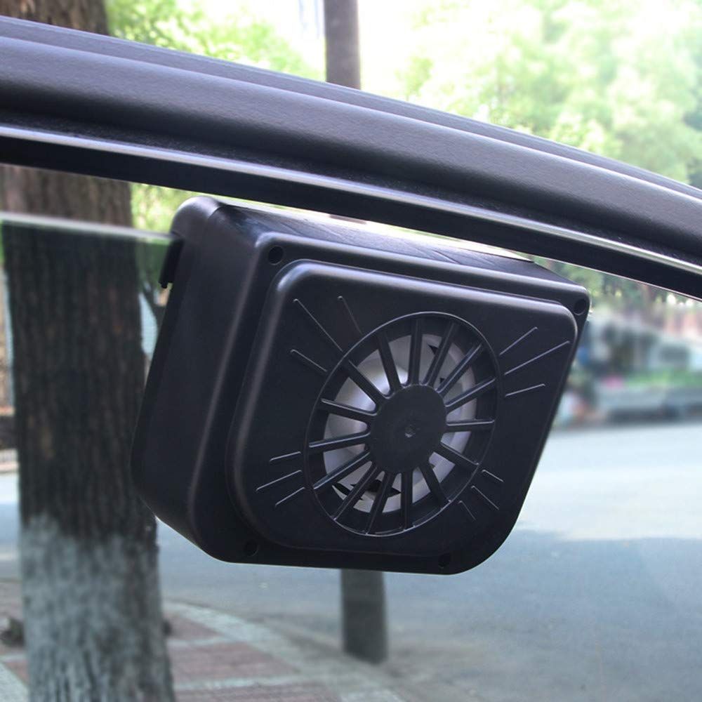 Solar Powered Car Ventilator Window Solar Exhaust Radiator Fan view 5