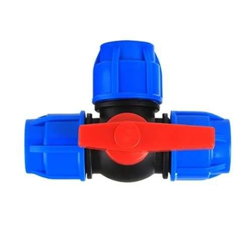 Valve Fitting,3-Way Ball ValveTee Type Union Swivel Quick Connector Water Pipe view 3