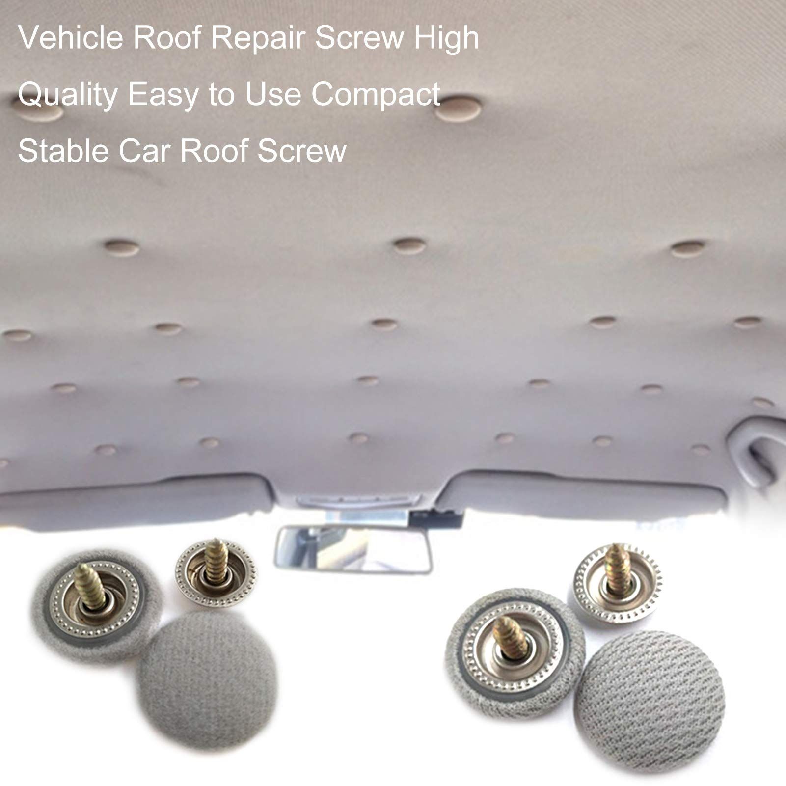 40 Pcs Car Screw, Car Roof Repair Screw, Car Roof Headliner Repair Button view 2