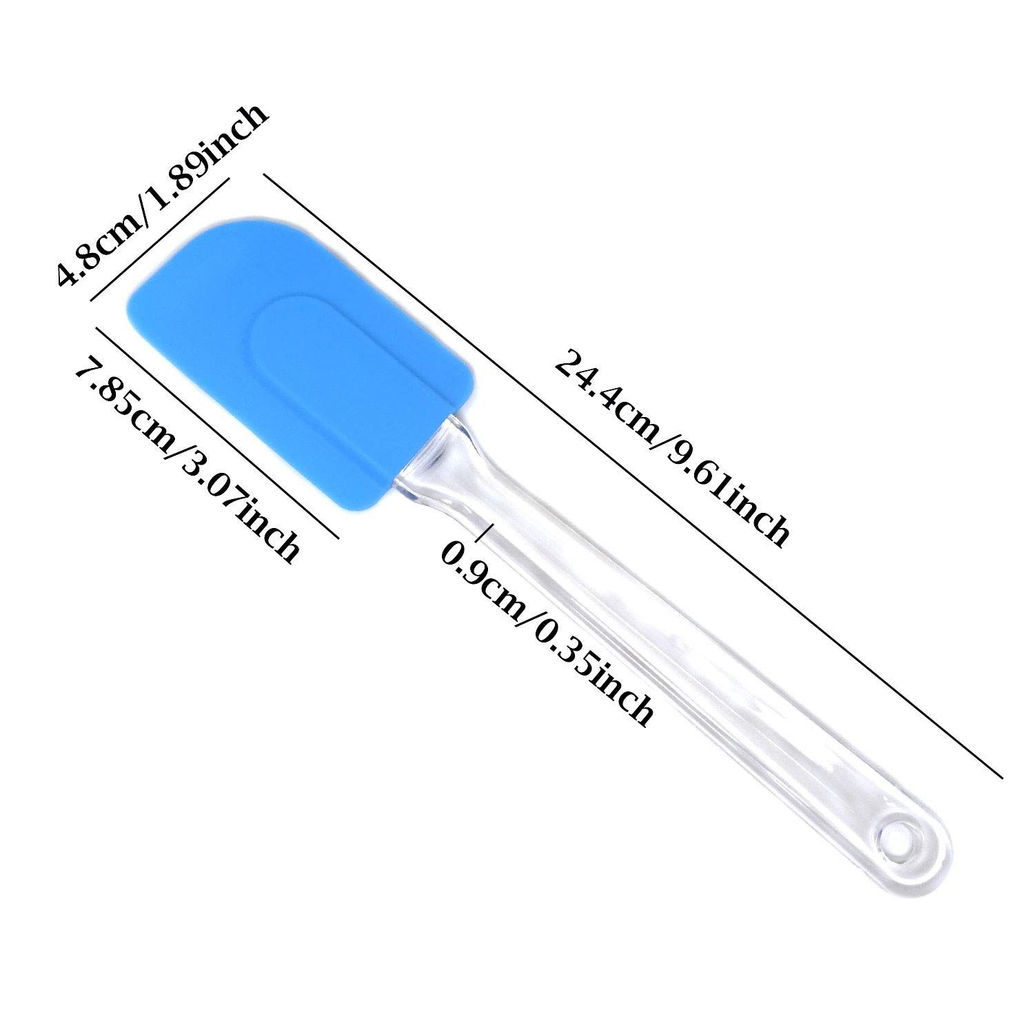 2PCS Silicone Baking Spatulas Butter Cake Cream Batter Baking Scrapers for view 2