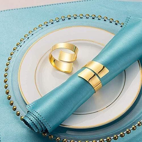 Napkin Rings,4 Pcs Napkin Rings Handcrafted Dinner Table Napkin Holders Napkin view 2