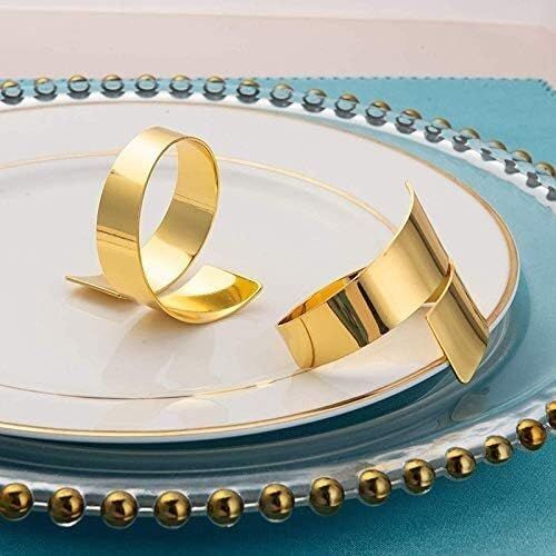 Napkin Rings,4 Pcs Napkin Rings Handcrafted Dinner Table Napkin Holders Napkin view 5
