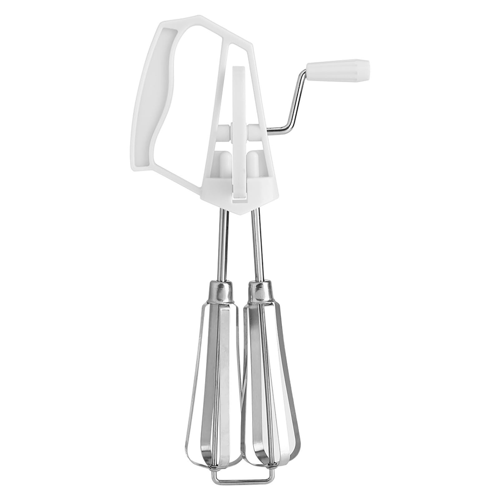 Kitchen Egg Beater, Egg Whisk Stainless Steel Rotary Manual Egg Beater Hand
