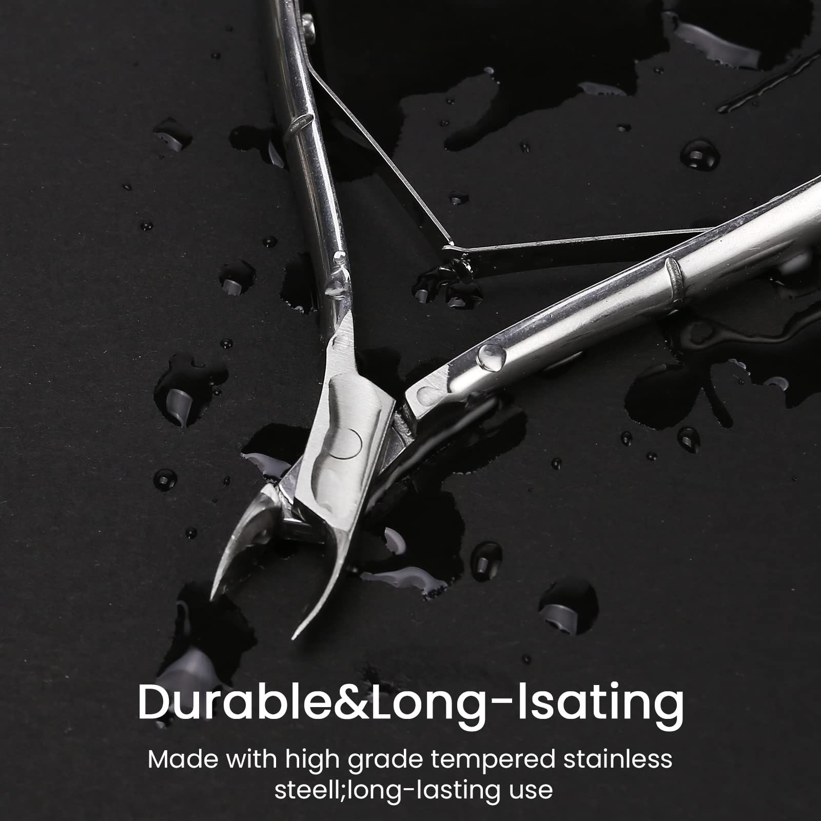 Cuticle Nippers,Professional Stainless Steel Cuticle Cutter Cuticle Clippers view 3