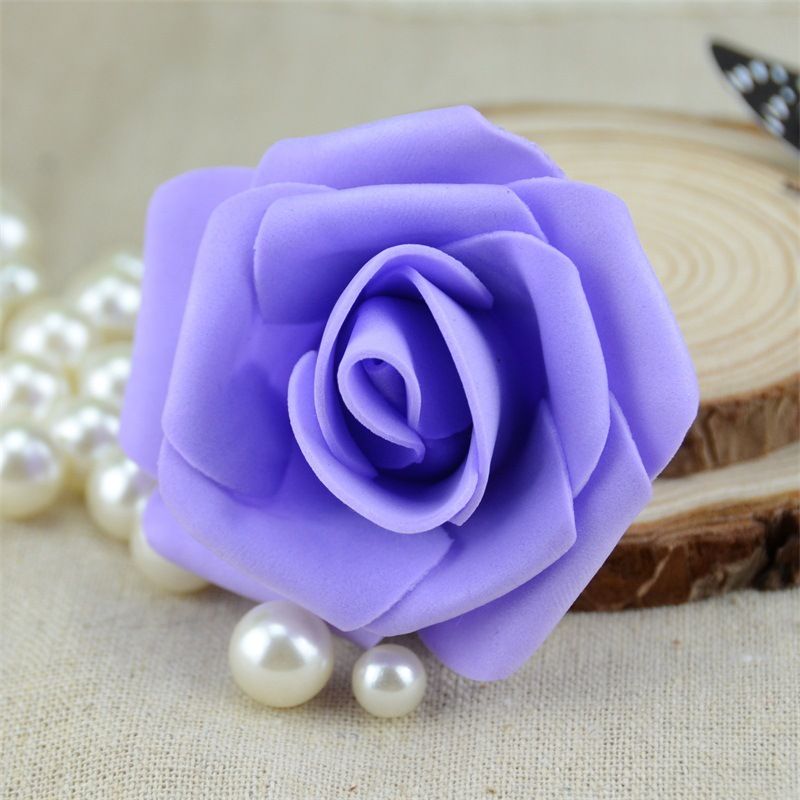4 Pcs Big Size Real Touch Artificial Rose Head view 2