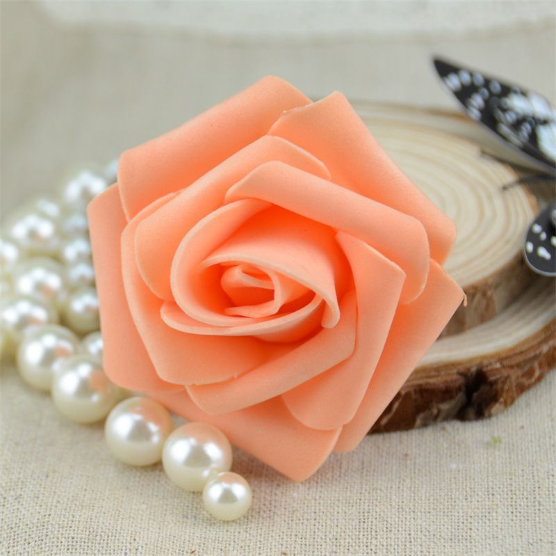 4 Pcs Big Size Real Touch Artificial Rose Head view 3