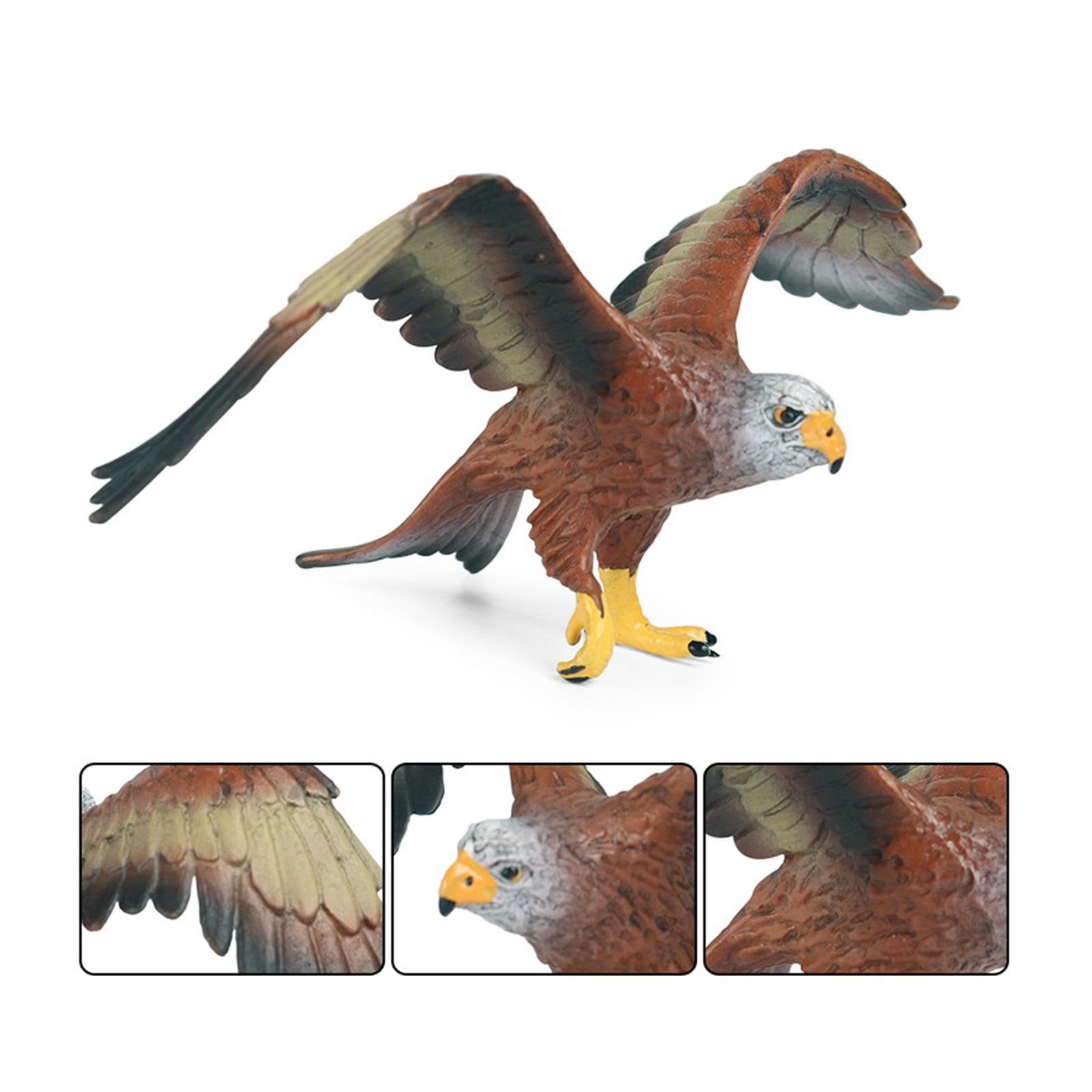 Bird Model Ornament Birthday Cake Topper Eagle Simulation Collectible Table view 2
