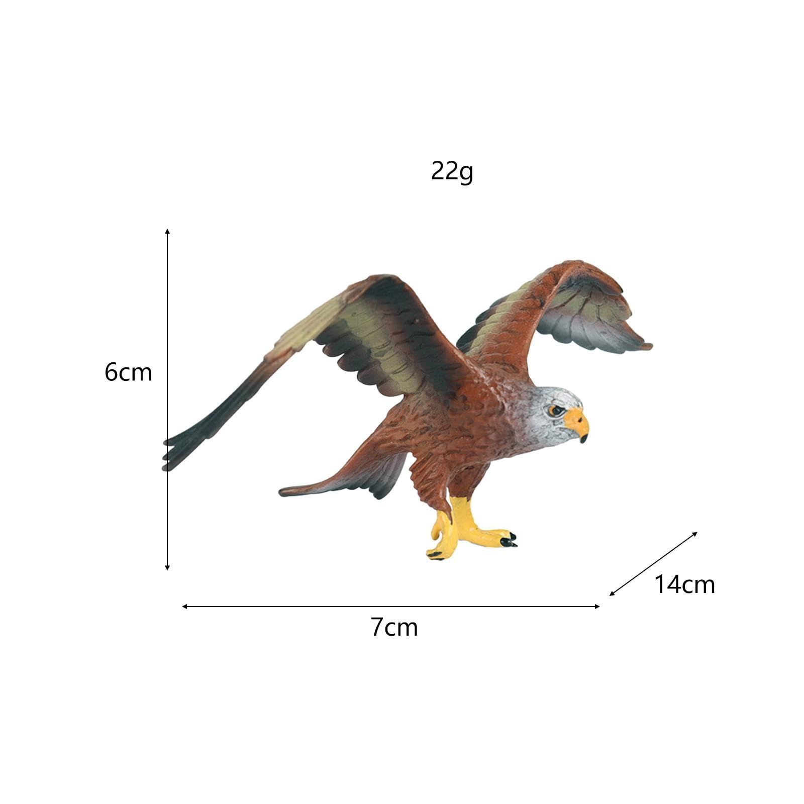 Bird Model Ornament Birthday Cake Topper Eagle Simulation Collectible Table view 4