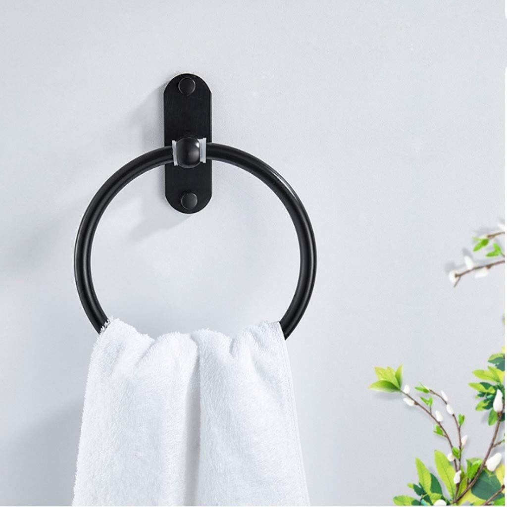 Towel Rings,Exemption Drill Hole Towel Rings,Towel Hanger Rings for Bathroom view 3