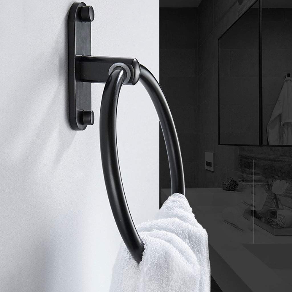 Towel Rings,Exemption Drill Hole Towel Rings,Towel Hanger Rings for Bathroom view 4