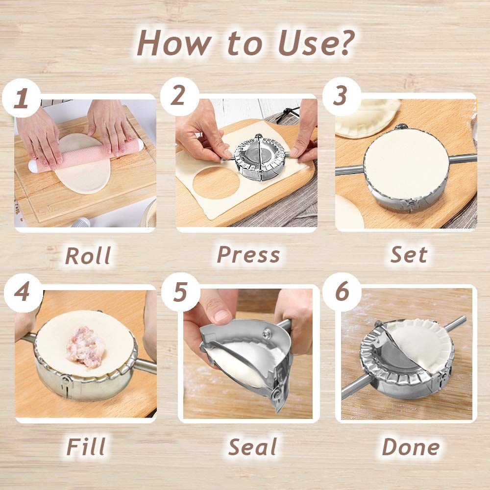 Large Stainless Steel Dumpling Maker view 3