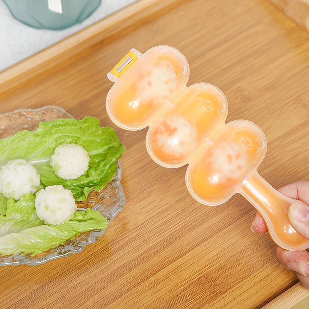 Rice Ball Mold,Rice Ball Shaker, Ball Shaped Kitchen Tools DIY Lunch, Maker view 4