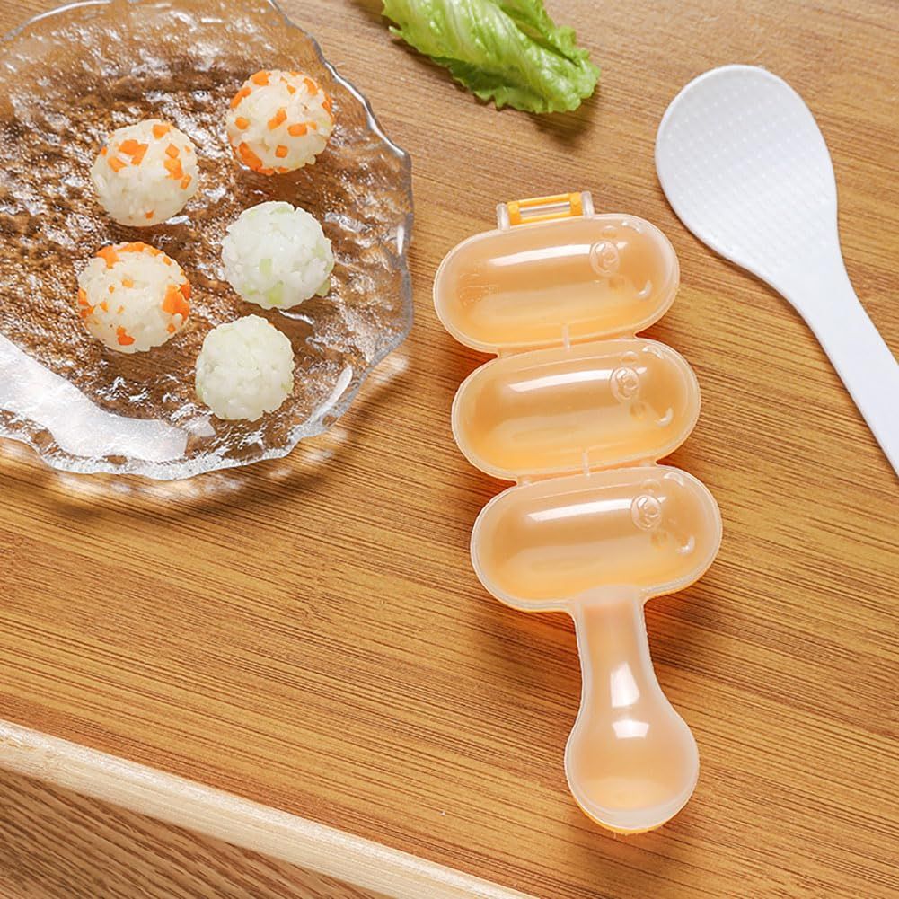 Rice Ball Mold,Rice Ball Shaker, Ball Shaped Kitchen Tools DIY Lunch, Maker view 5