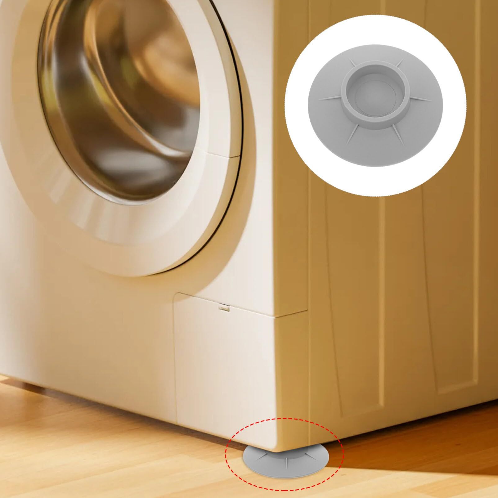 4Pcs Anti Vibration Washer Pads view 3