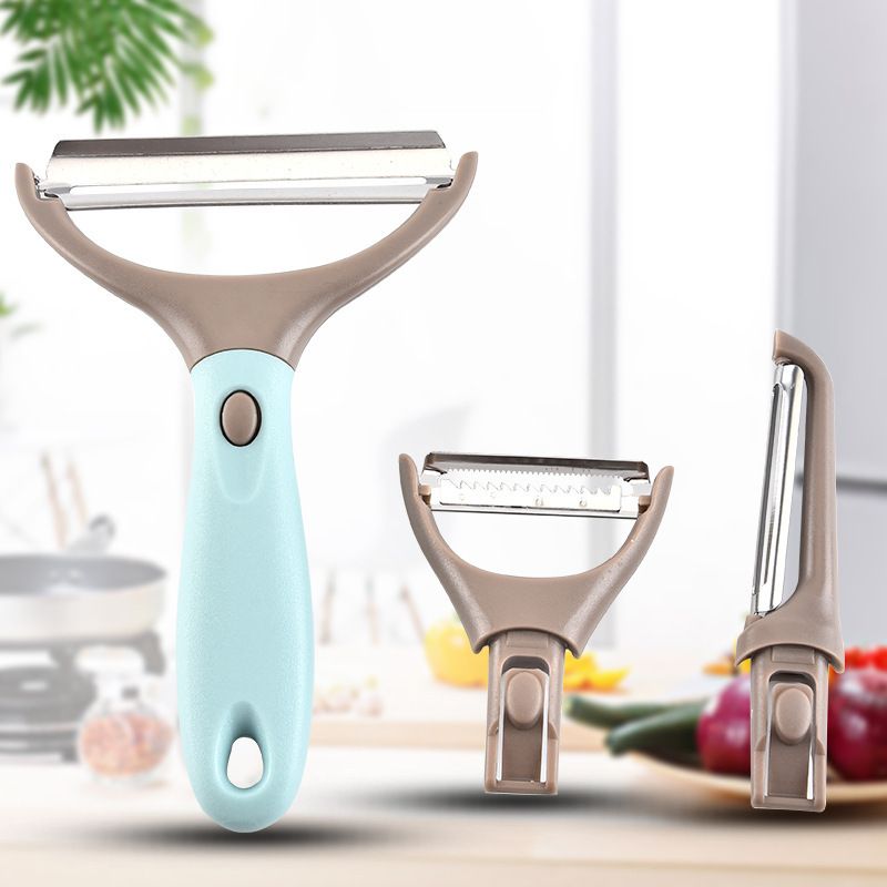 3 Piece Peeler Set -Stainless Steel Vegetable and Fruit Peeler-Interchangeable view 2