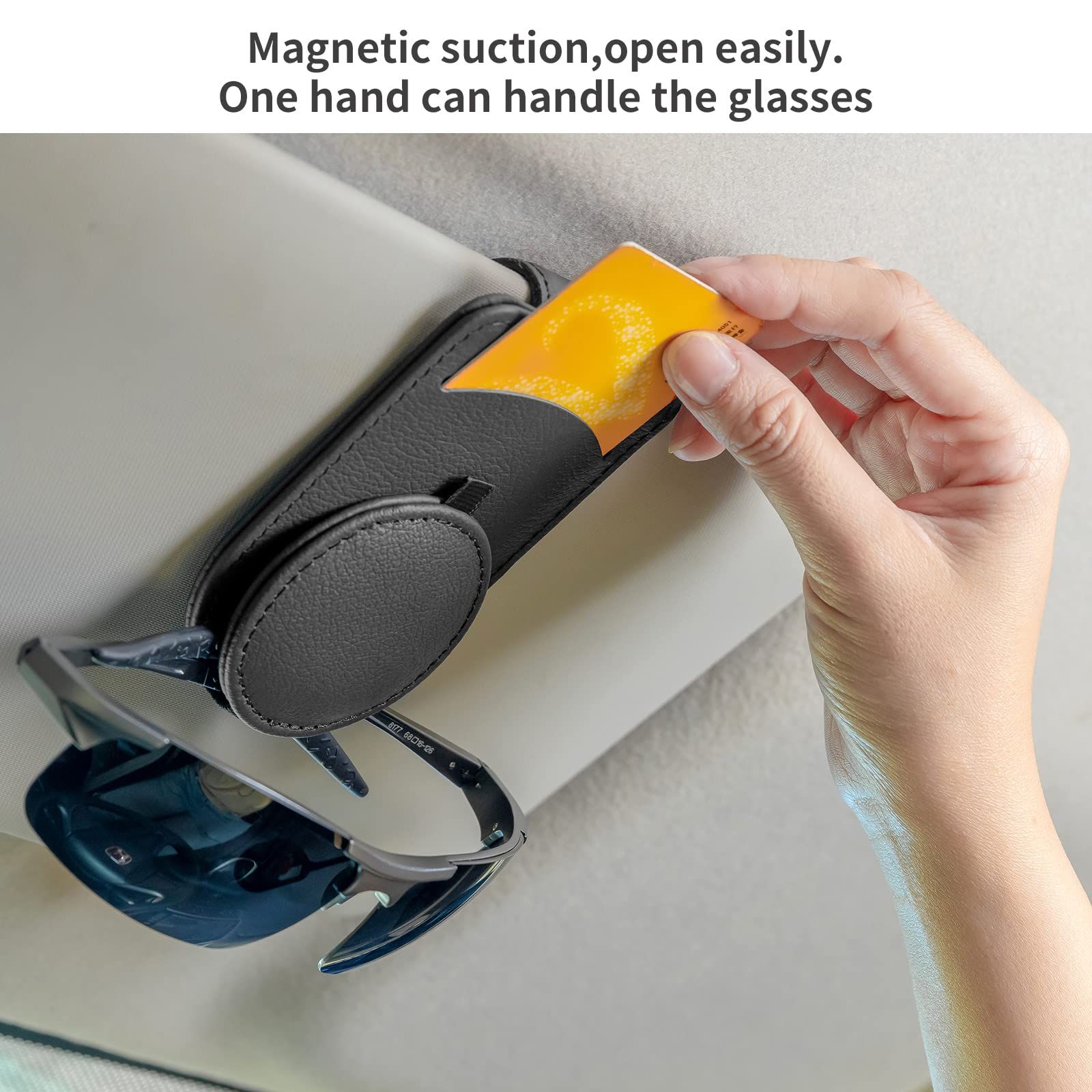 Sunglass Holder For Car - Magnetic Design view 5