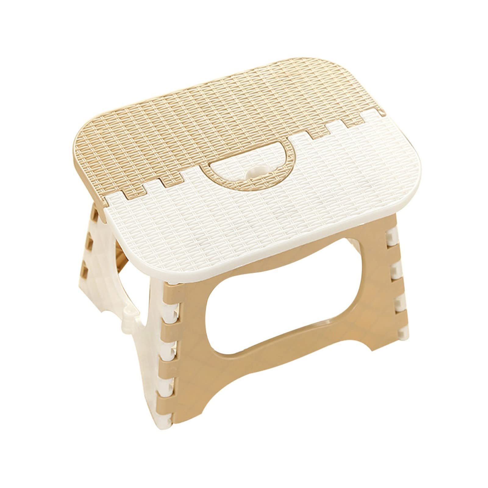 Compact Foldable Stool, Plastic Folding Step Stool, Kitchen Garden Bathroom