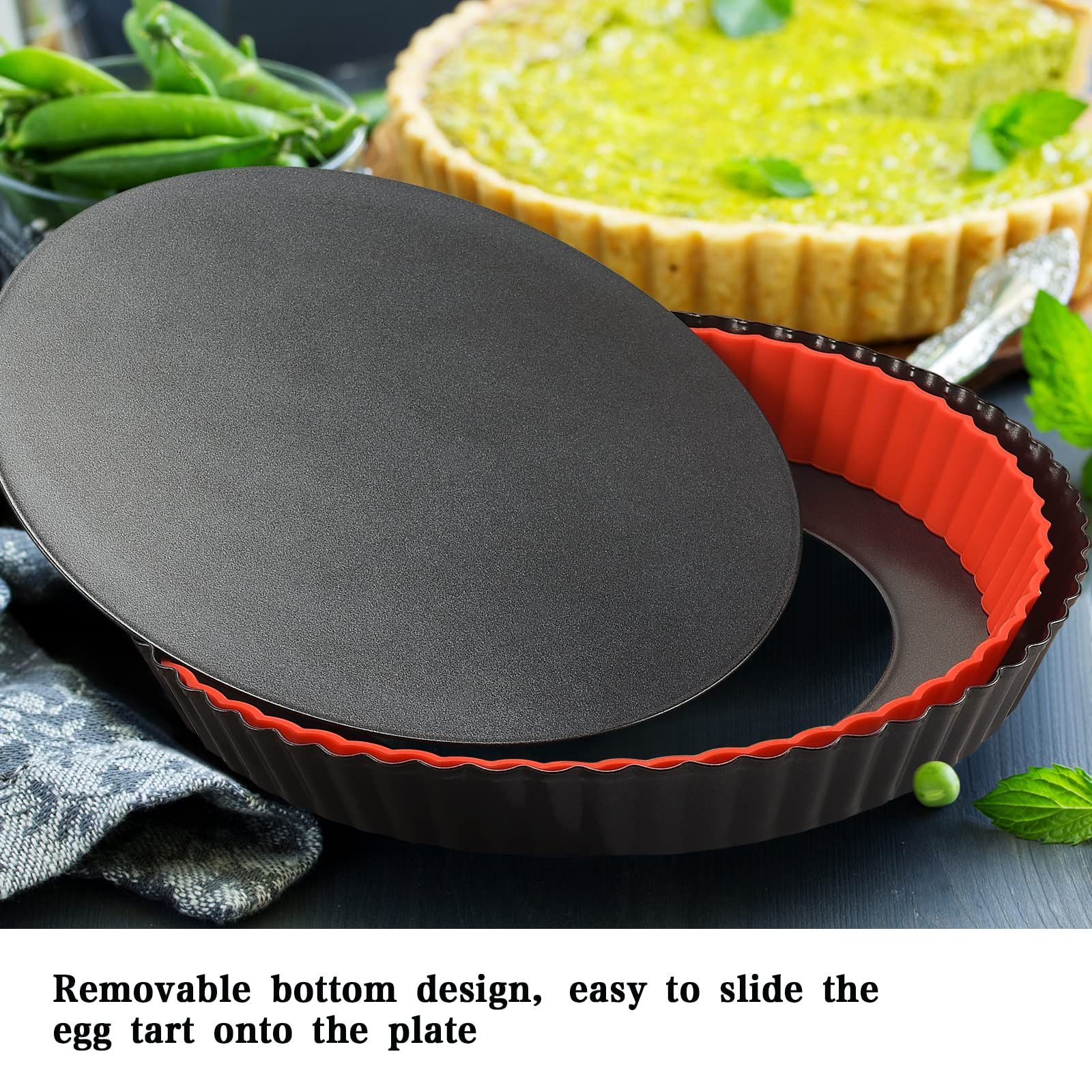 Tart Pan with Removable Bottom view 3