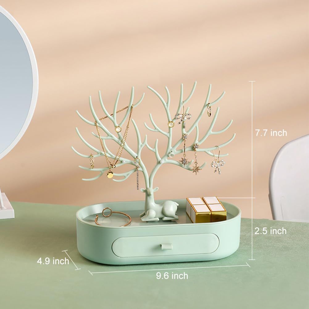 Antlers Jewelry Display Stand with Drawer view 2