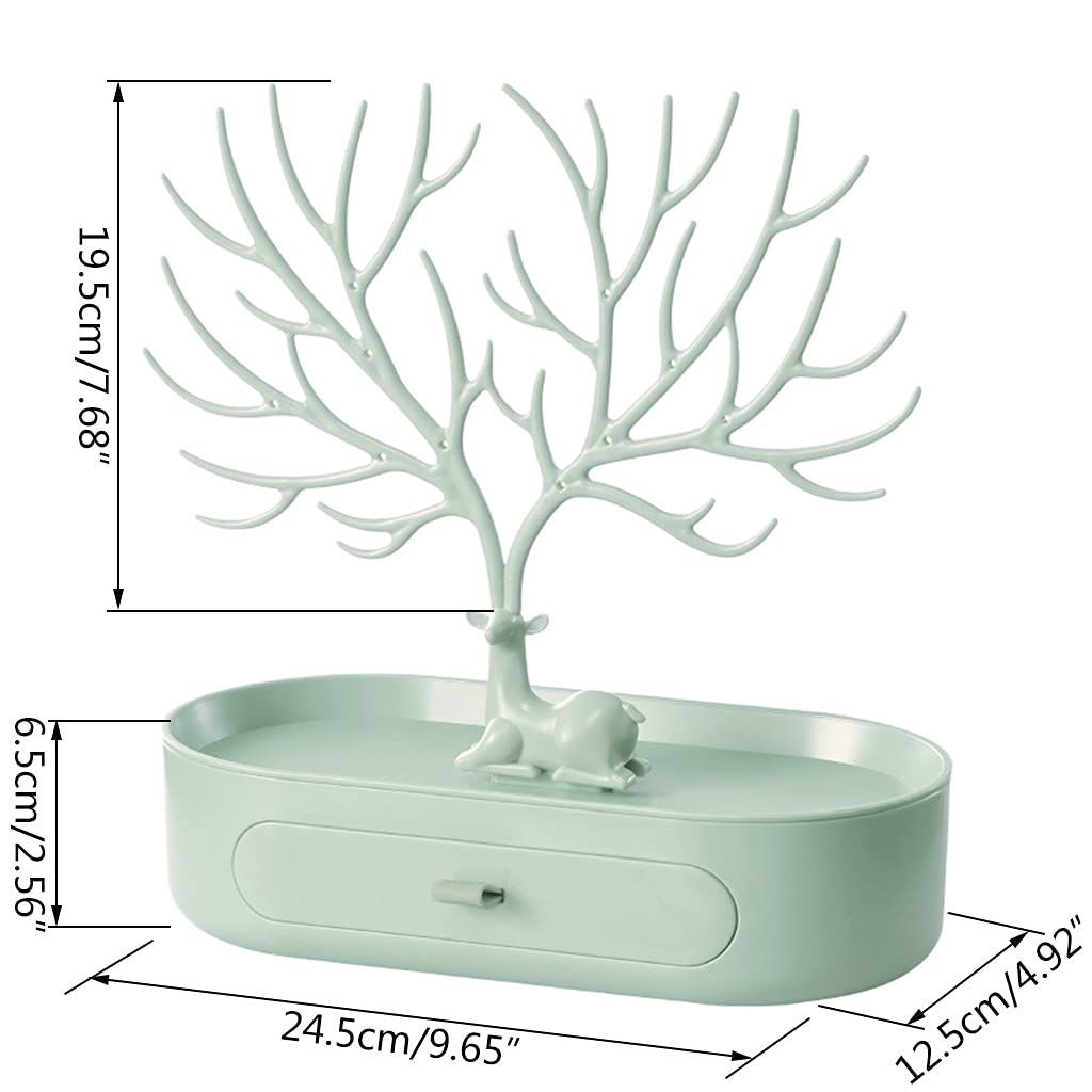 Antlers Jewelry Display Stand with Drawer view 3