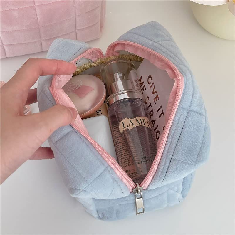 Small Cosmetic Bag Cute Makeup Bag Accessories Aesthetic Make Up Bag Purse view 2