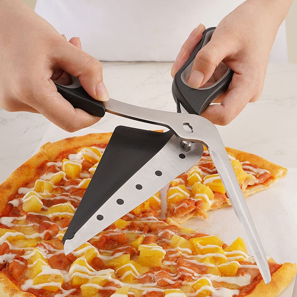 2 in 1 a Shovel Scissors Easy Cutting Durable Sturdy Removable Portable Baking view 4