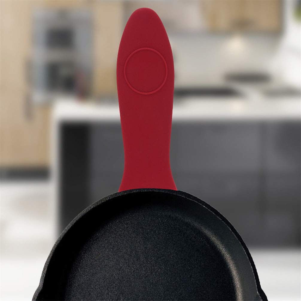 Non-Slip Silicone Handle Holder Cookware Parts Potholder Grip Sleeve Cover view 3