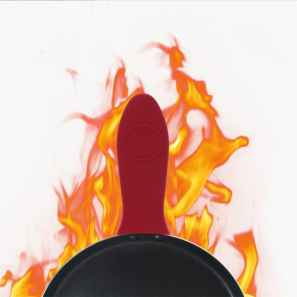 Non-Slip Silicone Handle Holder Cookware Parts Potholder Grip Sleeve Cover view 4
