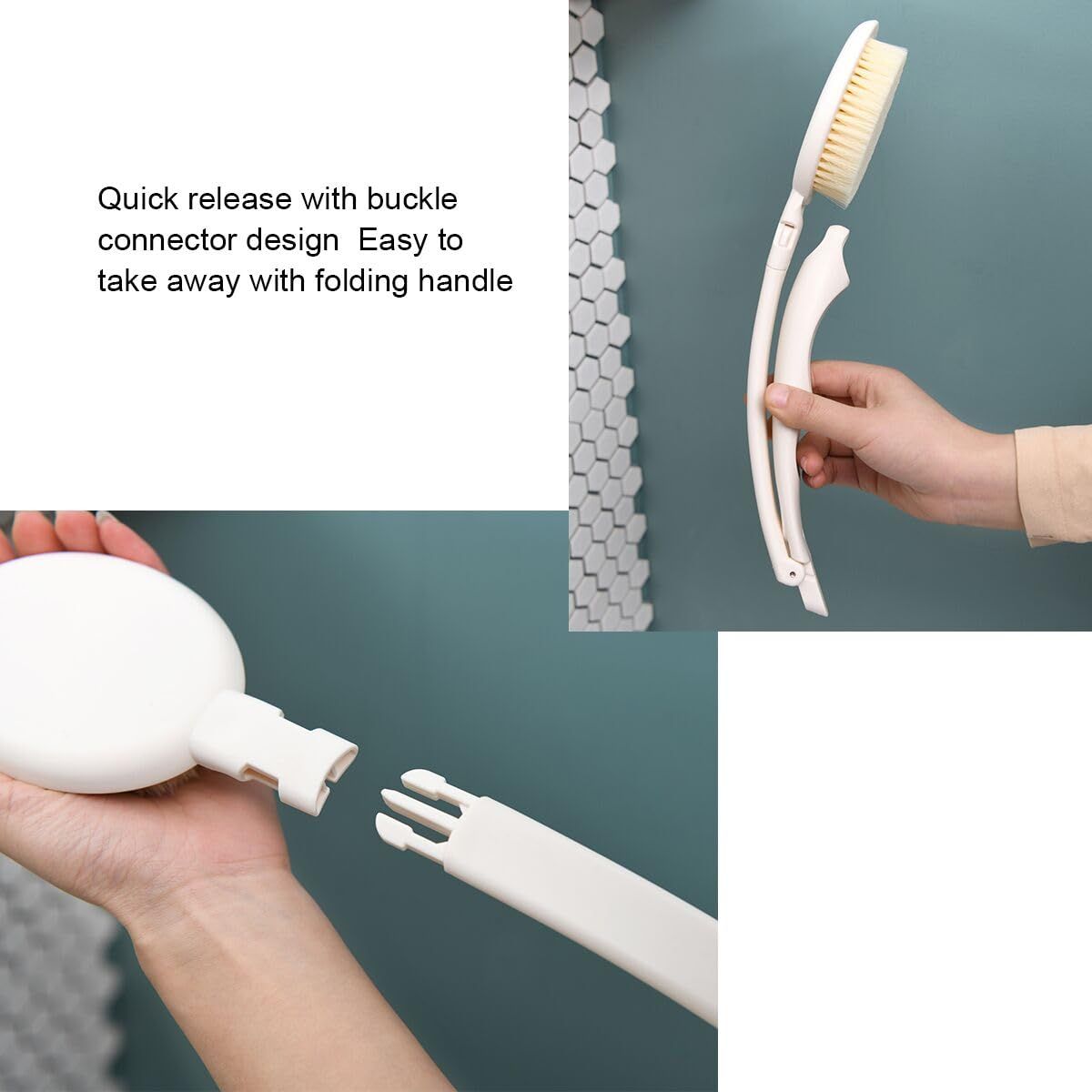 3 in 1 Bath Sponge Brush Set for Shower view 3