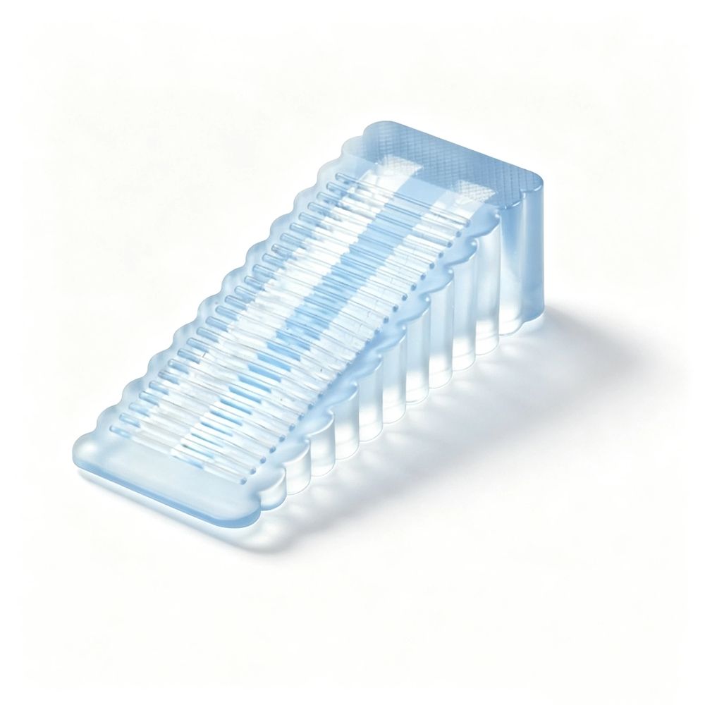 Door Stopper for Bottom of Door Clear Door Wedge for Floor Home Office Wall