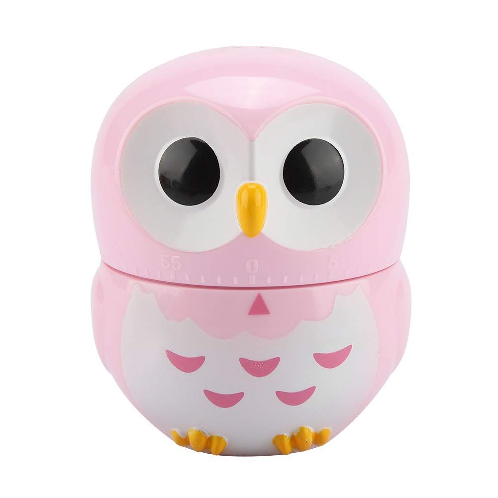 Cute Kitchen Timer, Blue Owl Timer Cute Owl Kitchen Manual Timer Mechanical view 3