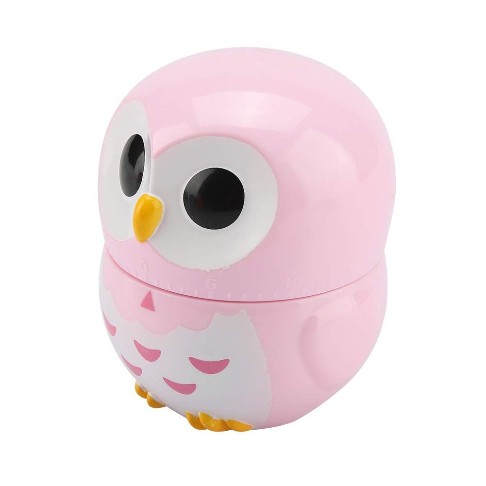 Cute Kitchen Timer, Blue Owl Timer Cute Owl Kitchen Manual Timer Mechanical view 4