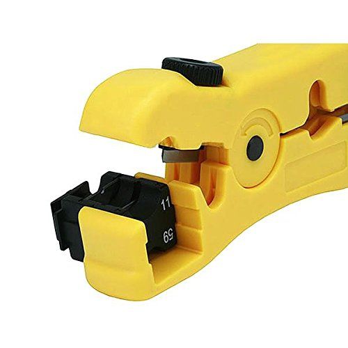 Universal Cable Stripper Cutter for Flat or Round Wire Coax Coaxial Stripping view 2