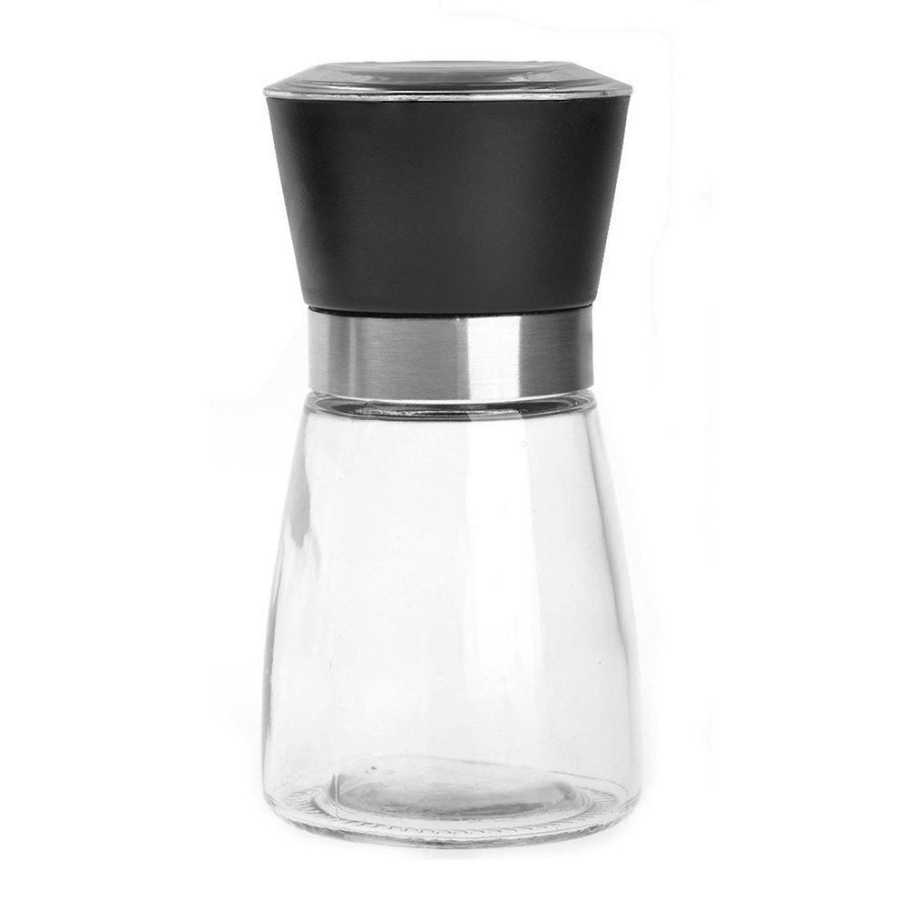 Home Kitchen Seasoning Bottle Black and White Pepper Mill Manual Pepper