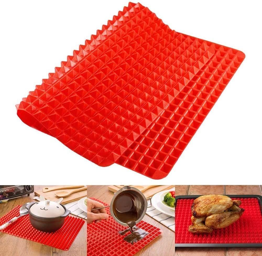 Non Stick Baking Cooking Mat Red Heat Resistant Silicone Baking Sheet Baking