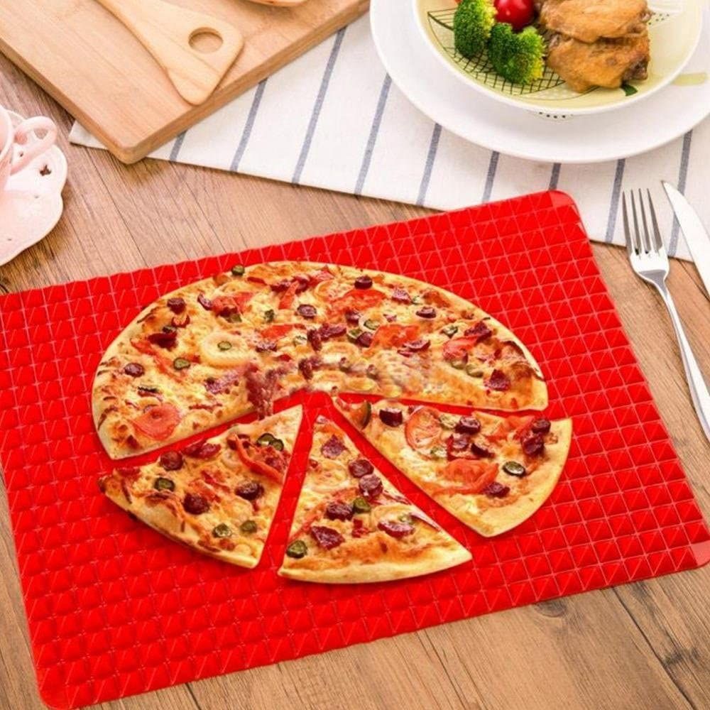 Non Stick Baking Cooking Mat Red Heat Resistant Silicone Baking Sheet Baking view 3