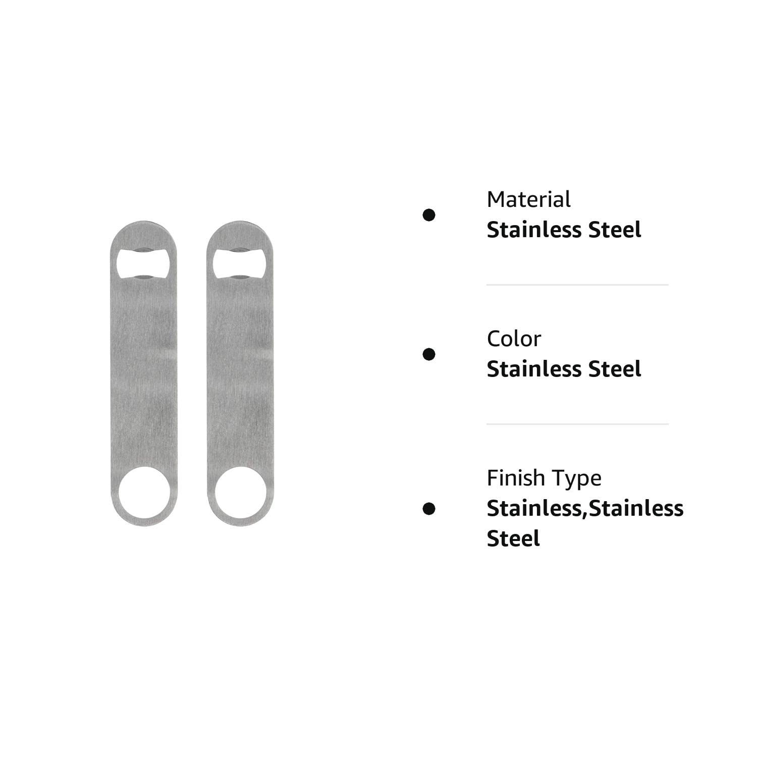 Heavy Duty Stainless Steel Flat Bottle Opener view 3