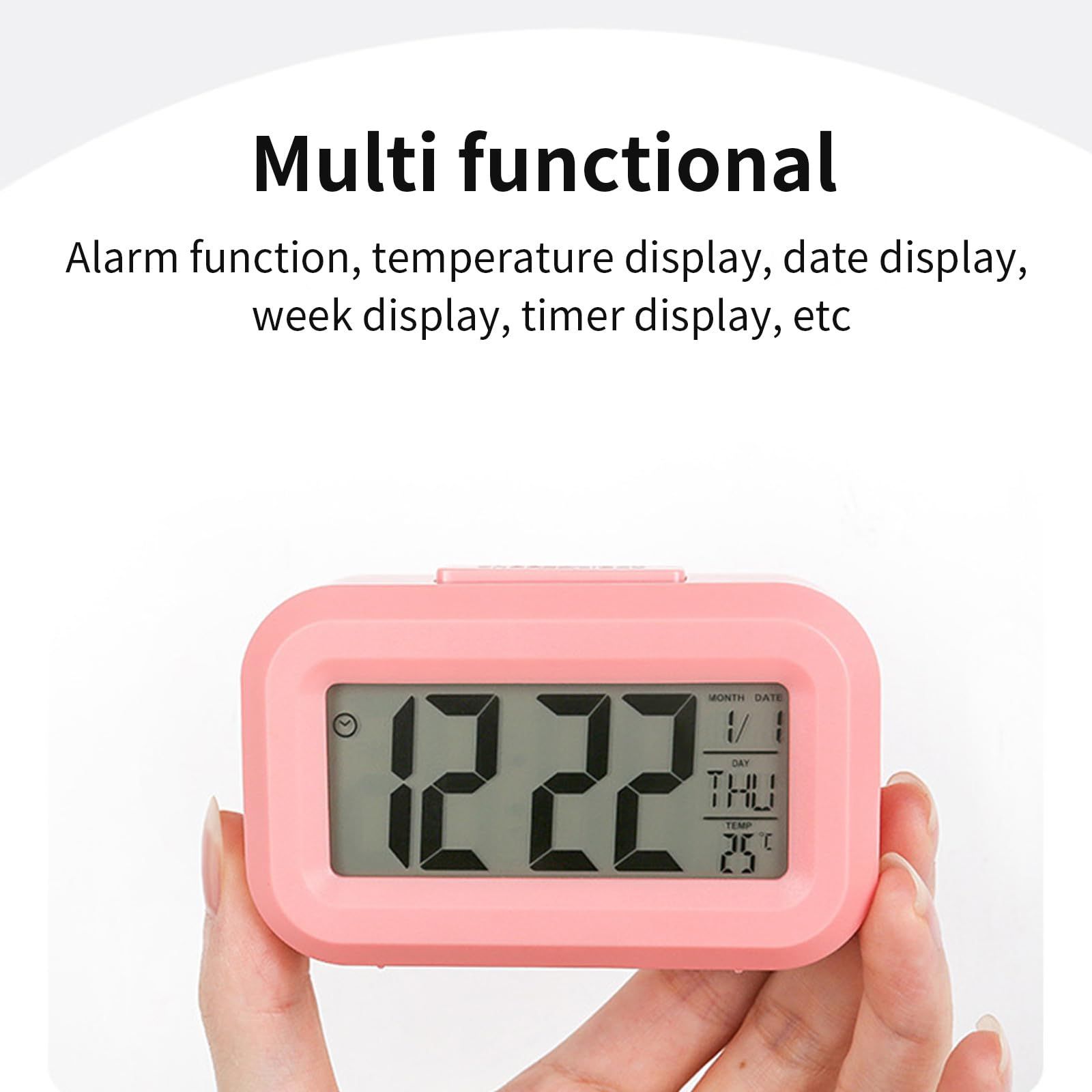 Lightweight Digital Electronic Clock Small Portable Clock Suitable for view 4